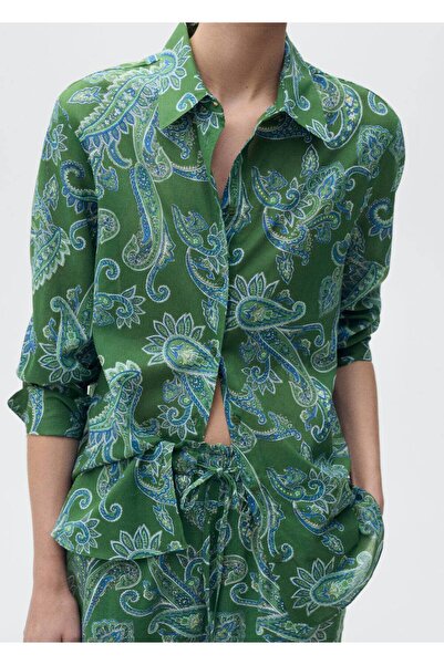 MANGO Woman Batik Pamuklu Gömlek
