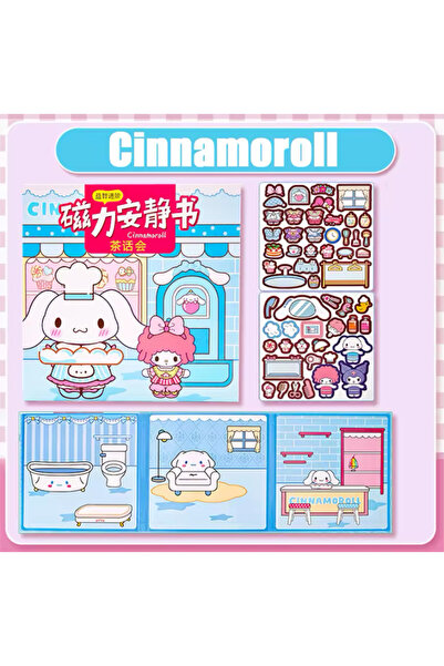 synshop Cinnamoroll Melody Manyetik Mıknatıslı Evcilik Oyunu Sessiz Kitap Beb...