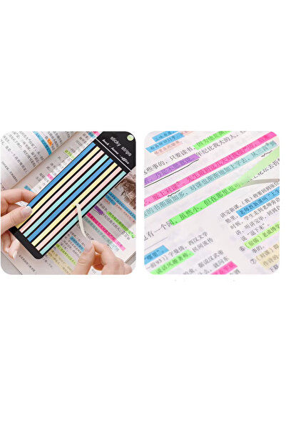 NaSaDAN 5'li Şeffaf Sticky Not Kağıdı Seti – 800 Yaprak Yapışkanlı Ayraç