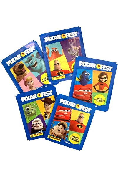 Panini Disney Pixar Fest Stickers and Cards 5 Paket (20 Sticker + 5 Kart)