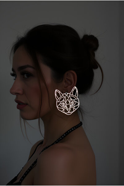 Angels Passion Cat Earrings with Reflectors, Fashionable and Stylish Earrings That Reflect in the Dark