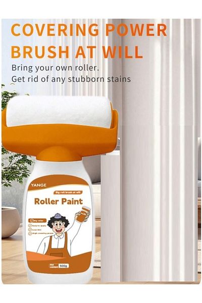 DIY Small Roller Wall Patching Brush, Small Roller Brush Wall Repair Tool,Wall Repair Paste Roller,500g