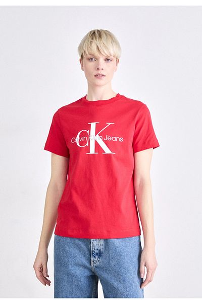 Calvin Klein Unisex Seasonal Monologo Slim Fit Crew Neck T-Shirt