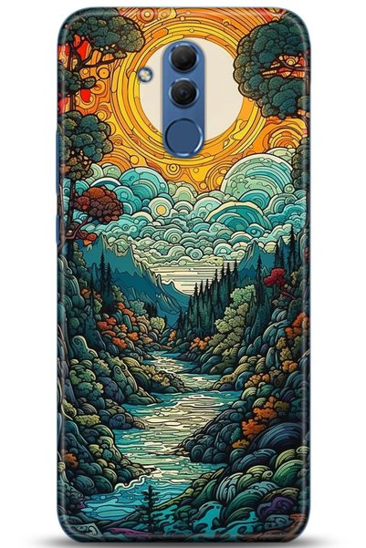 Noprin Huawei Mate 20 Lite Case Hd Printed Case - Mastermind Series 5198