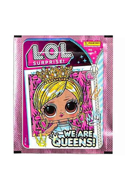 Panini LOL. Surpriză! Suntem regine! Colecția de etichete cu un singur Pekiç (4 Stiker+1 card)