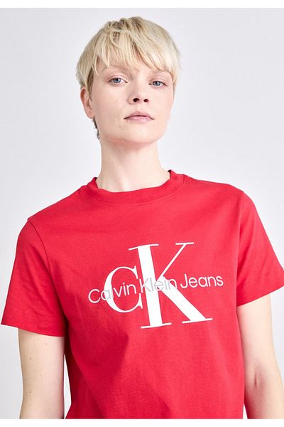 Calvin Klein Unisex Seasonal Monologo Slim Fit Crew Neck T-Shirt