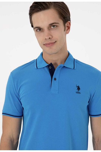 U.S. Polo Assn. Ανδρικό μπλουζάκι με λαιμόκοψη Polo Basic