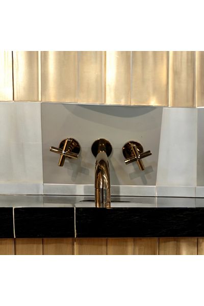 İSAOĞLU YAPI Copper Concealed Basin Faucet Gpd Bronze Wall Mounted Fixture