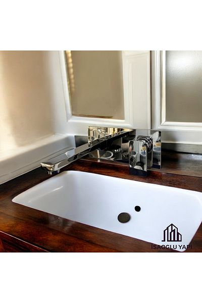 İSAOĞLU YAPI Built-In Sink Faucet Wall Mounted Sink Fixture