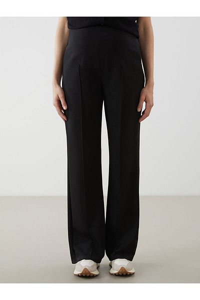 LC Waikiki Elastic Waistband Abdominal Panel Bottom S5Fn08Z8Nvy Maternity Sweatpants