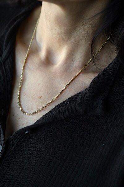 Yenigün Kuyumculuk 14 Ayar Altın Işıltılı Örme Zincir