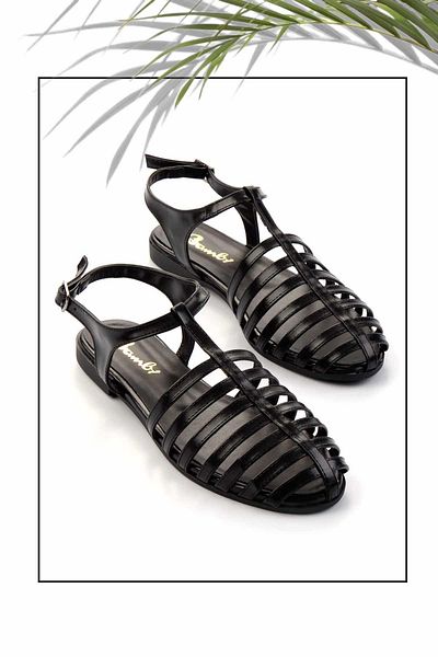 Bambi Women's Sandals - Black Metallic K05024010109
