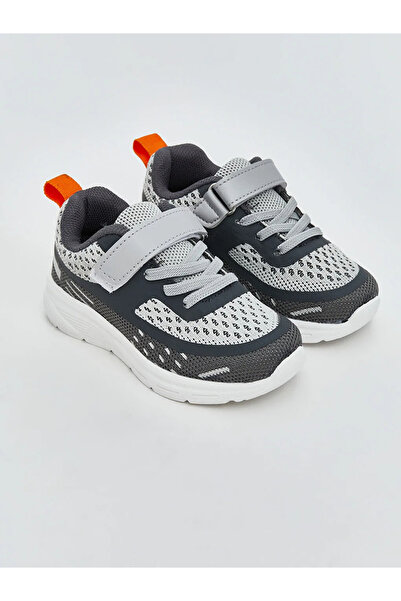LC Waikiki LCW STEPS Gri Bağcık ve Cırt Cırtlı Erkek Bebek Spor Ayakkabı T T
