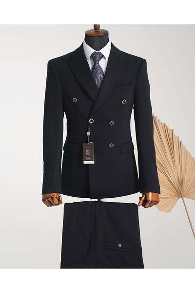 sarprun fashion Italian Style Double Breasted Suit