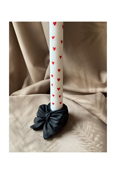 DoeHome Siyah Kurdele Şamdan , Siyah Şamdan , Fiyonk Şamdan