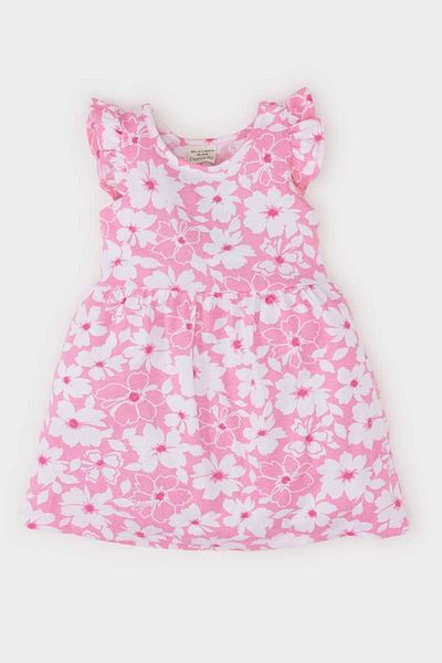 DeFacto New Season Baby Girl Floral Print Short Sleeve Dress