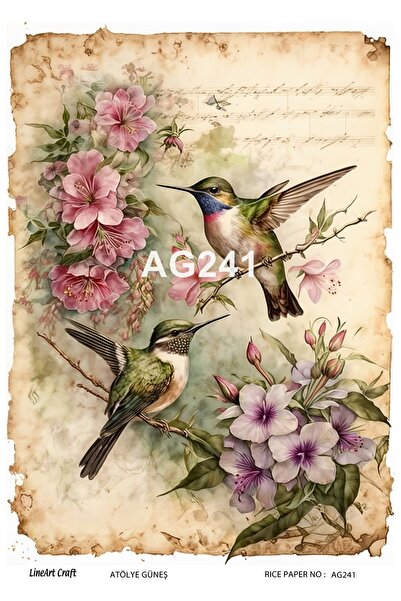 LİNEART LineArt Pirinç Dekopaj Kağıdı LA-AG241