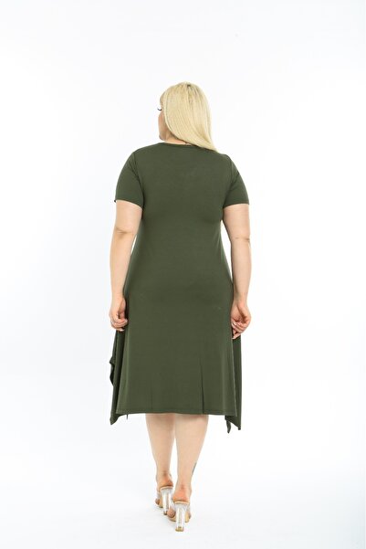 MJORA Πλεκτό άνετο φόρεμα με λεπτομέρεια γιακά