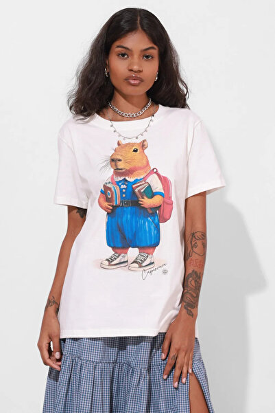 Bengi Clothing Μπλουζάκι Jemmy Oversize Cut με αυτοσχεδιασμό με λαιμόκοψη με κοντό μανίκι