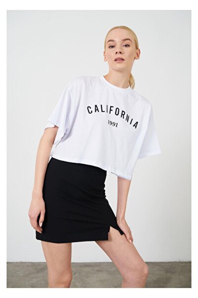 TIFFANY&TOMATO California Baskılı Kısa Süprem T-Shirt