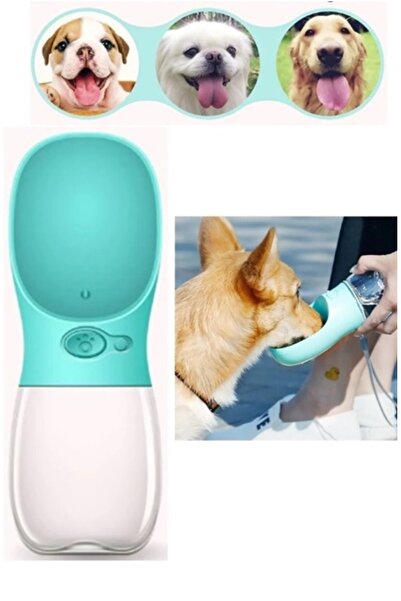 Kitchen Beauty Taşınabilir Kedi Köpek Suluğu Seyahat Su Şişesi Kaseli Emniyet...