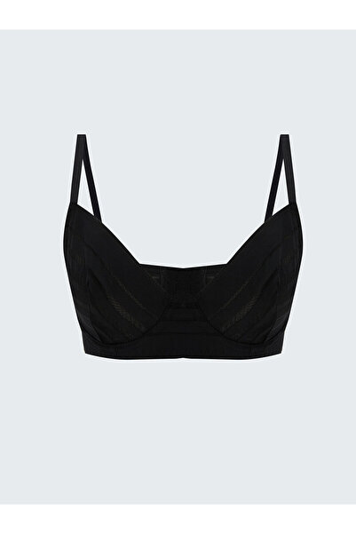 LC Waikiki Black Underwire Unpadded Lace T-Shirt Bra