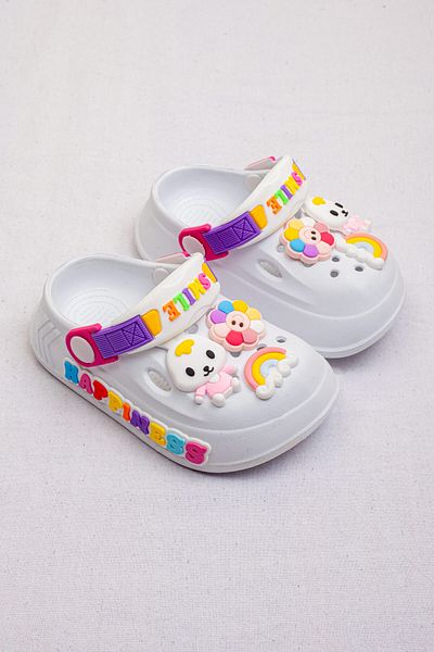 Melek Tuna Girls' Anti-Slip Sandals Slippers, Children's Cross Slippers, Baby Slippers, Children's Pool Slippers,