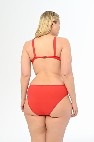 AQUAVİVA Red Plus Size Alexa Covered Aquaviva Bikini Set