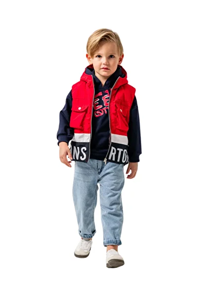 Gold Class Kidswear 3-Piece Men's Suit with Jeans Pants and Vest