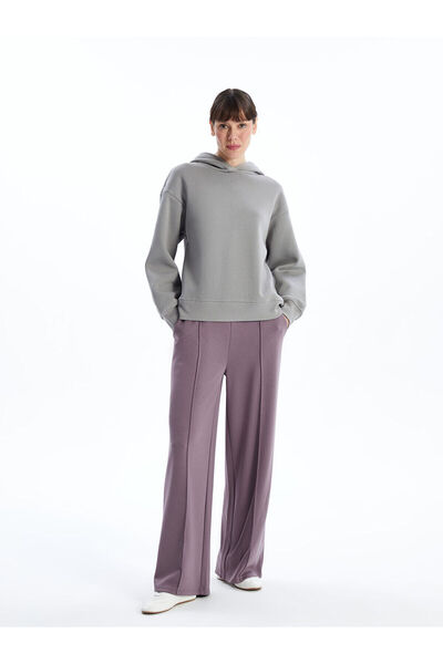 LC Waikiki Nevavm Women's Sweatpants with Elastic Waist and Contrast Trim
