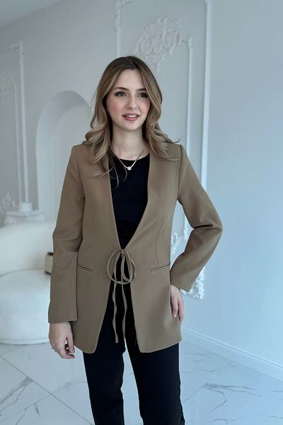 HELİS BUTİK Πράσινο μπουφάν με λάστιχο μπροστά
