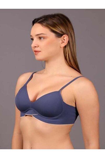 Mısırlı MISIRLI Mısırlı New Bra Desteksiz Lazer Kesim Antrasit Sütyen - 6115