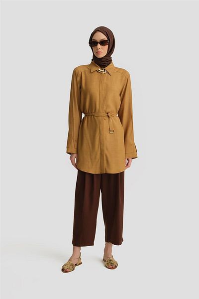 Armine 25Y4604 Sahra Double Cuff Viscose Tunic
