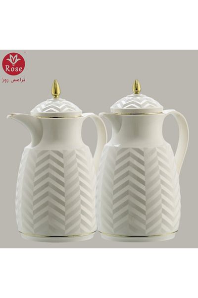 Rose RS-2020-Tea and coffee thermos set consisting of 2 rose thermoses, 1 liter capacity