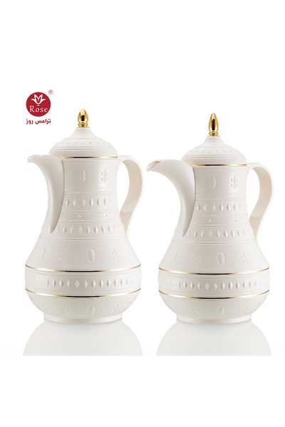Rose RS-712-طقم ترمس شاي وقهوة مكون من 2 ترمس روز  سعة 1 لتر