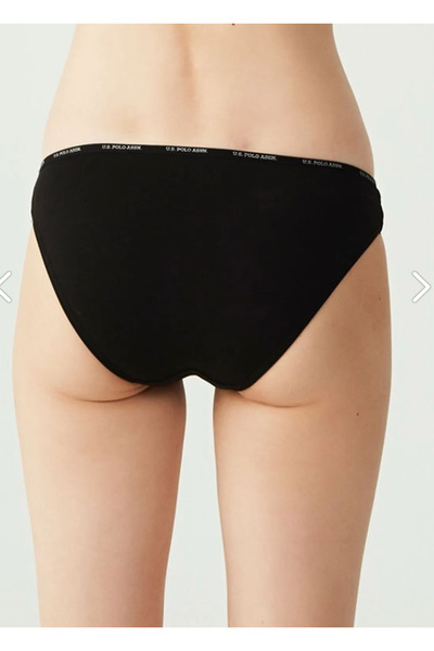 U.S. Polo Assn. Femei, Licențiat, USPA, 47% modal, 47% bumbac, 6% elastan, talie joasă 5 bucăți chiloți/slip