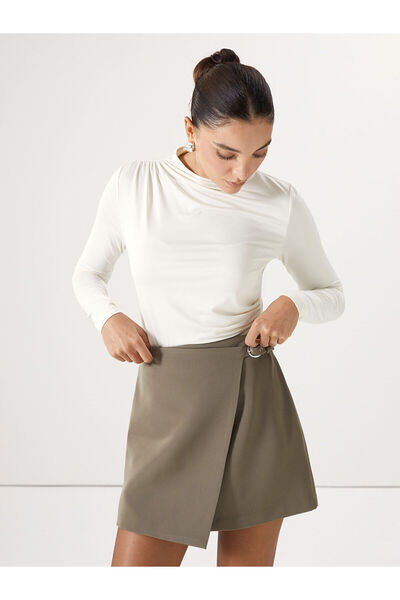 LC Waikiki Özmarka Νέα Σεζόν Γυναικείο Κορμάκι με Όρθιο Γιακά