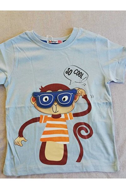 Gözlüklü Maymun Desenli T Shirt- Erkek Tshirt