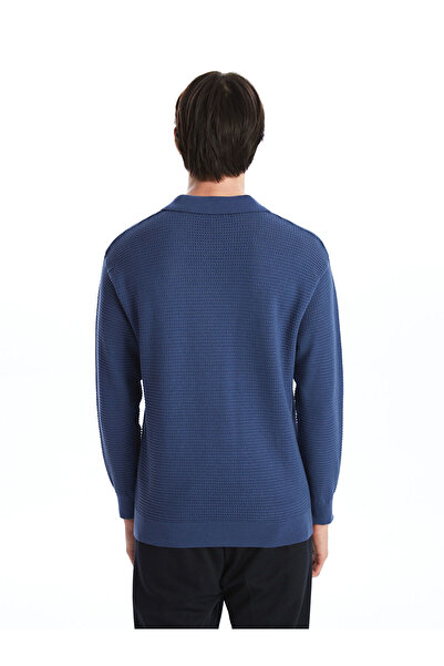 LC Waikiki Ανδρικό πλεκτό πουλόβερ με μακρυμάνικο λαιμόκοψη