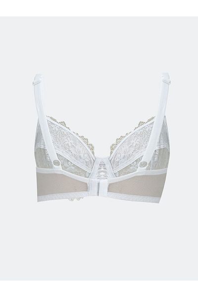 LC Waikiki Unfilled Underwire Lace Gather Bra S50326Z8Nvy