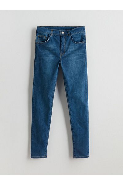 LC Waikiki Pantaloni de jeans pentru băieți cu talie elastică reglabilă