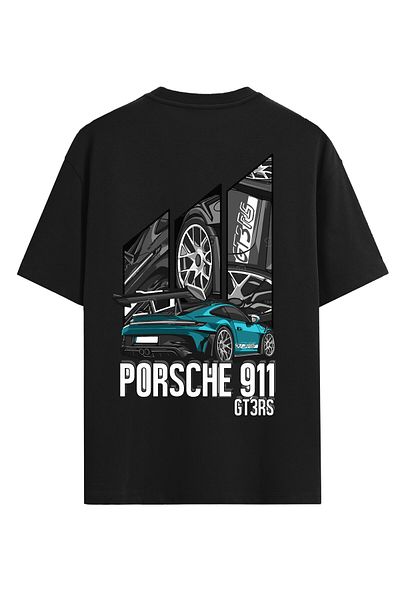 VEK Tricou pentru copii Porsche GT 3 100% bumbac Cap de vehicul