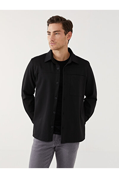 LC Waikiki Nevavm Regular Fit Long Sleeve Men's Shirt Jacket with Difference