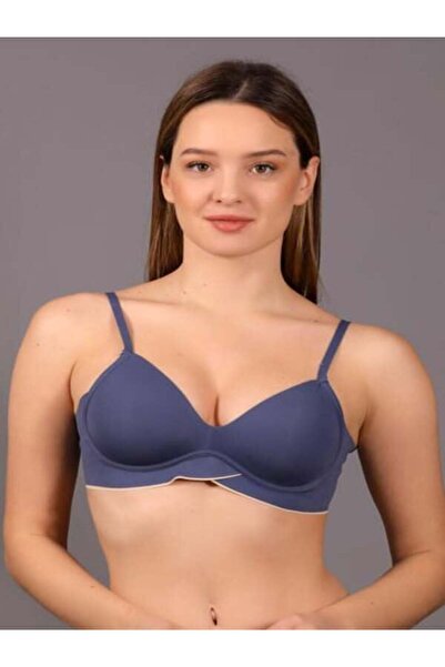 Mısırlı MISIRLI Mısırlı New Bra Desteksiz Lazer Kesim Antrasit Sütyen - 6115