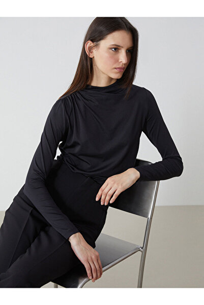 LC Waikiki Özmarka Νέα Σεζόν Γυναικείο Κορμάκι με Όρθιο Γιακά