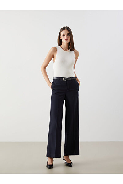 LC Waikiki Nevavm Women's Slim Fit Pants with Belted Waist
