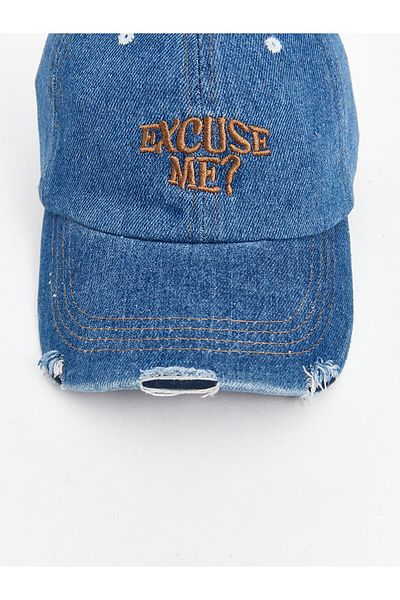 LC Waikiki Pălărie pentru bărbați din denim brodat