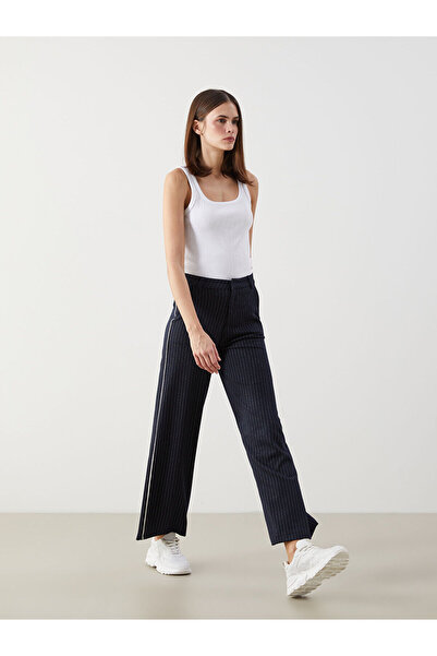 LC Waikiki Nevavm Striped Women's Trousers with a Difference