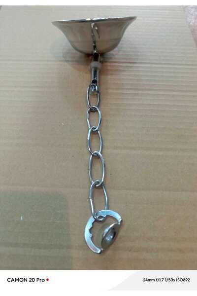 ADA AVİZE Avize Için Krom Metal Rozans Tij Zincir Askı Takımı