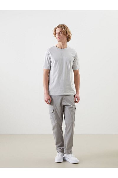 LC Waikiki Crew Neck Short Sleeve Printed Combed Cotton Men's T-Shirt